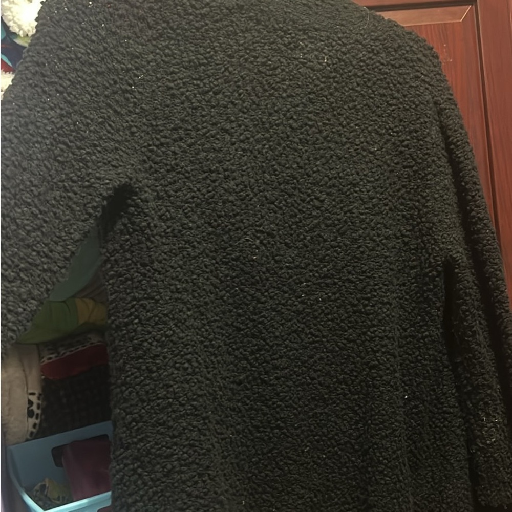 black cardigan